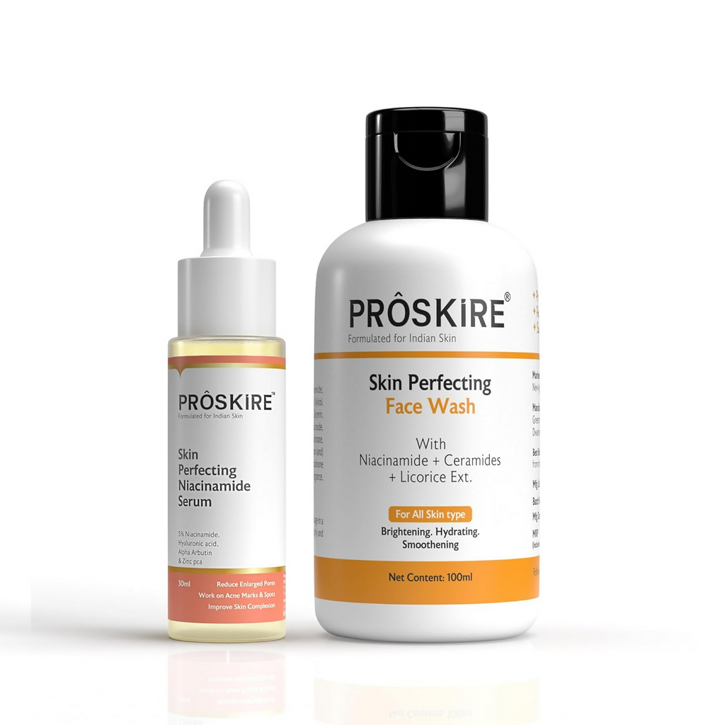 Proskire Skin Perfecting Niacinamide Serum with Face Wash Combo | Grocsy