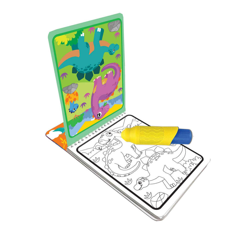 Dreamland Water Magic Dinosaur- With Water Pen - Use Over and Over Again : Children Drawing, Painting & Colouring Spiral Binding | Grocsy