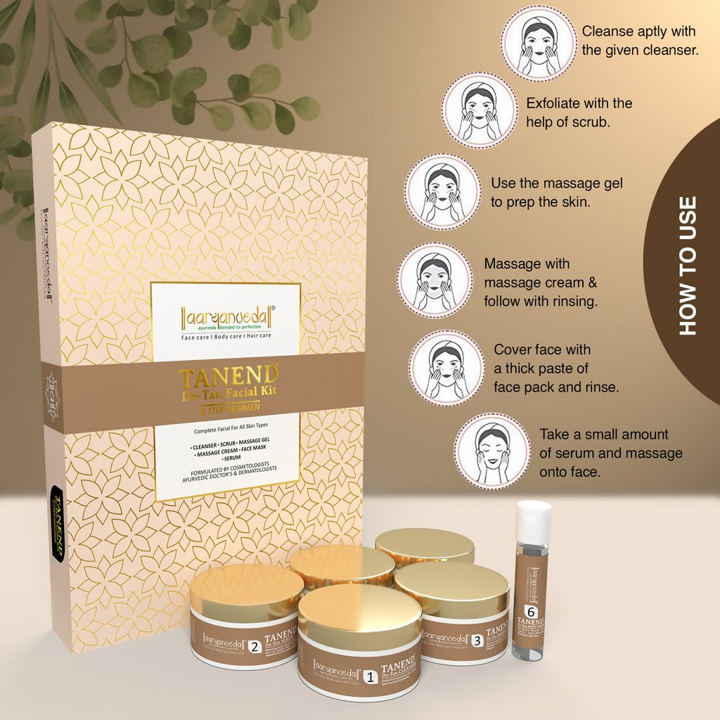 Aaryanveda - Tanend De-Tan Facial Kit | Grocsy
