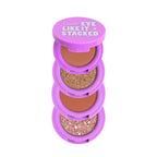 Gush Beauty Eye Like It Stacked - Summer sundowner- 4 in 1 - Brick Brown, Toasted Coffee, Bronze Terracotta & Champagne Shimmer | Grocsy