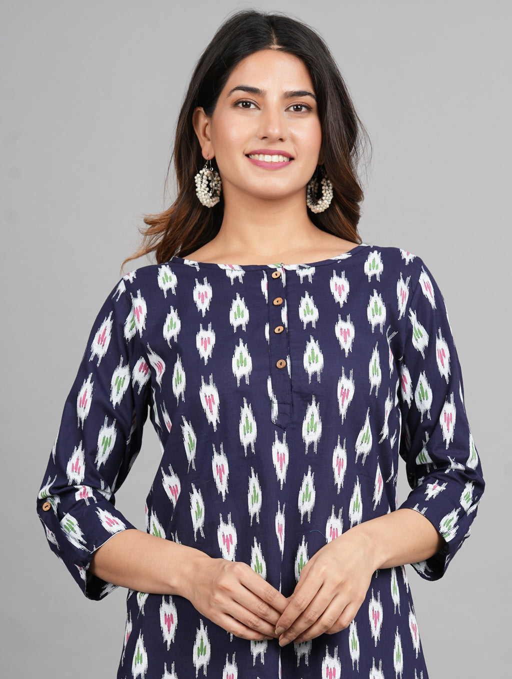 House of RP Women Cotton Blue Graphic Print Casual Top | Grocsy
