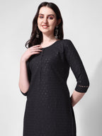 Embroidered Kurta With Pant, Multicolor - Hiral Fashion | Grocsy
