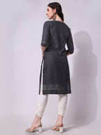 Embroidered Kurta With Pant, Multicolor - Hiral Fashion | Grocsy