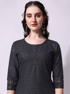 Embroidered Kurta With Pant, Multicolor - Hiral Fashion | Grocsy