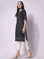 Embroidered Kurta With Pant, Multicolor - Hiral Fashion | Grocsy