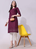 Embroidered Kurta With Pant, Multicolor - Hiral Fashion | Grocsy