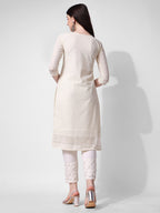 Embroidered Kurta With Pant, Multicolor - Hiral Fashion | Grocsy