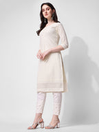 Embroidered Kurta With Pant, Multicolor - Hiral Fashion | Grocsy