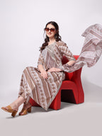Nayra Cut Embroidered Kurta With Pant And Dupatta Set, Multicolor - Hiral Fashion | Grocsy