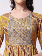 Nayra Cut Embroidered Kurta With Pant And Dupatta Set, Multicolor - Hiral Fashion | Grocsy
