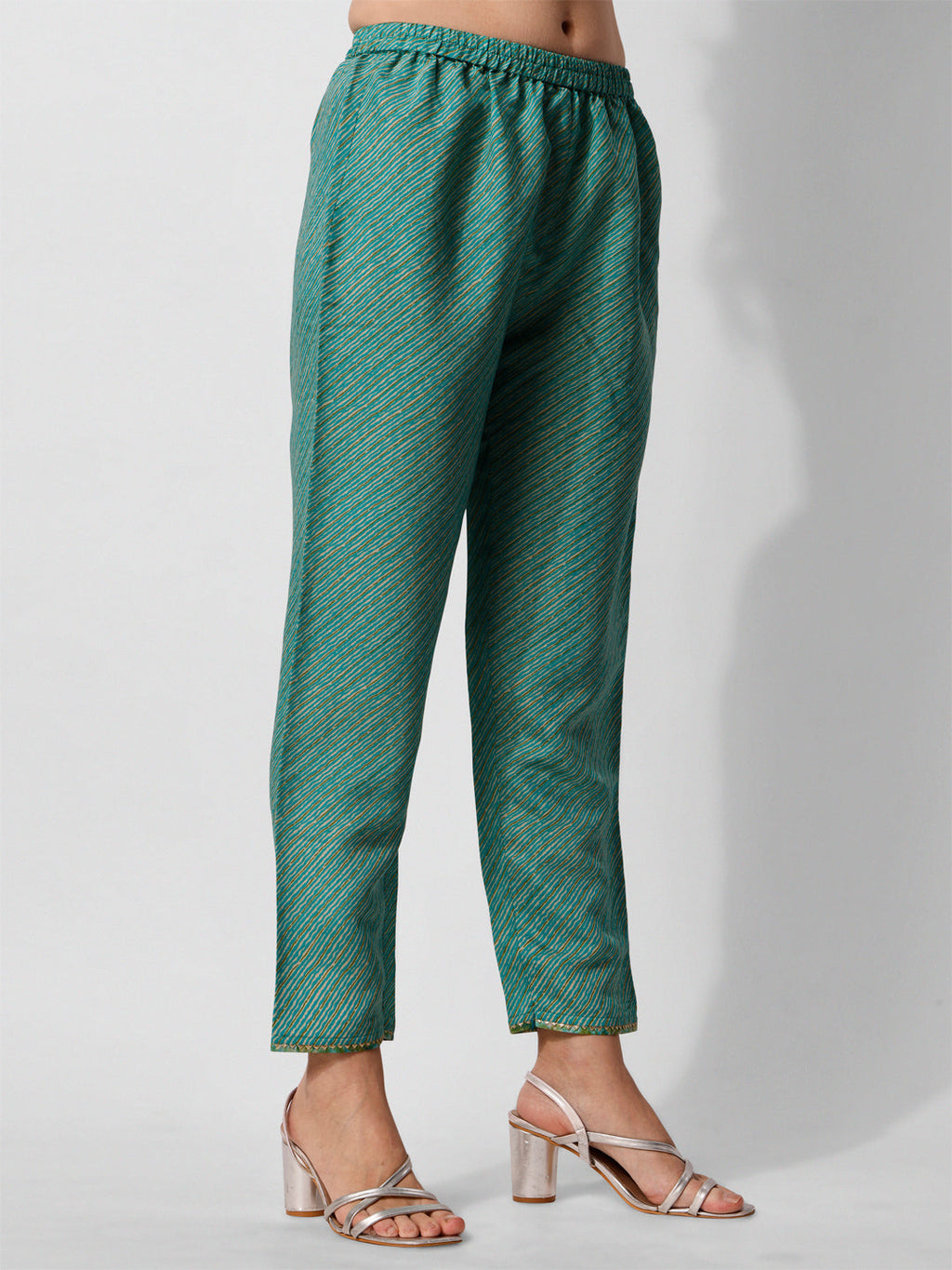 Printed And Embroidered Kurta With Pant And Dupatta Set, Multicolor - Hiral Fashion | Grocsy