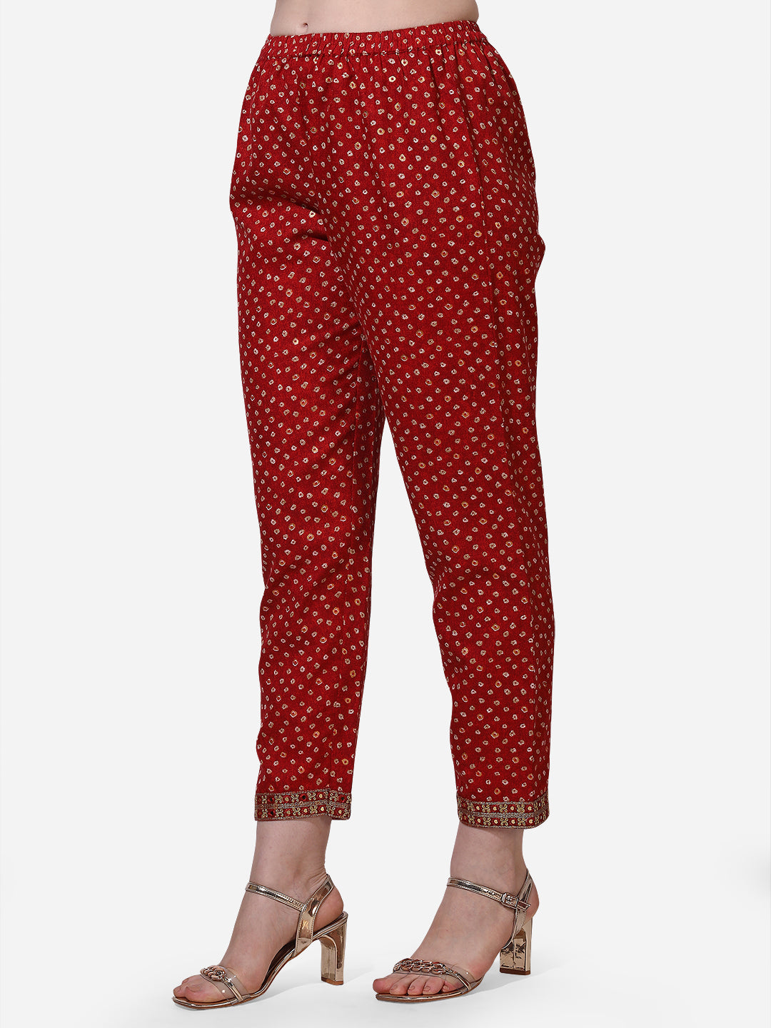 Printed & Embroidered Kurta With Pant & Dupatta Set, Multicolor - Hiral Fashion | Grocsy