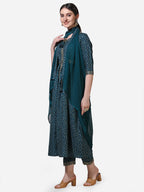 Embroidered Kurta With Pant And Dupatta Set, Multicolor - Hiral Fashion | Grocsy