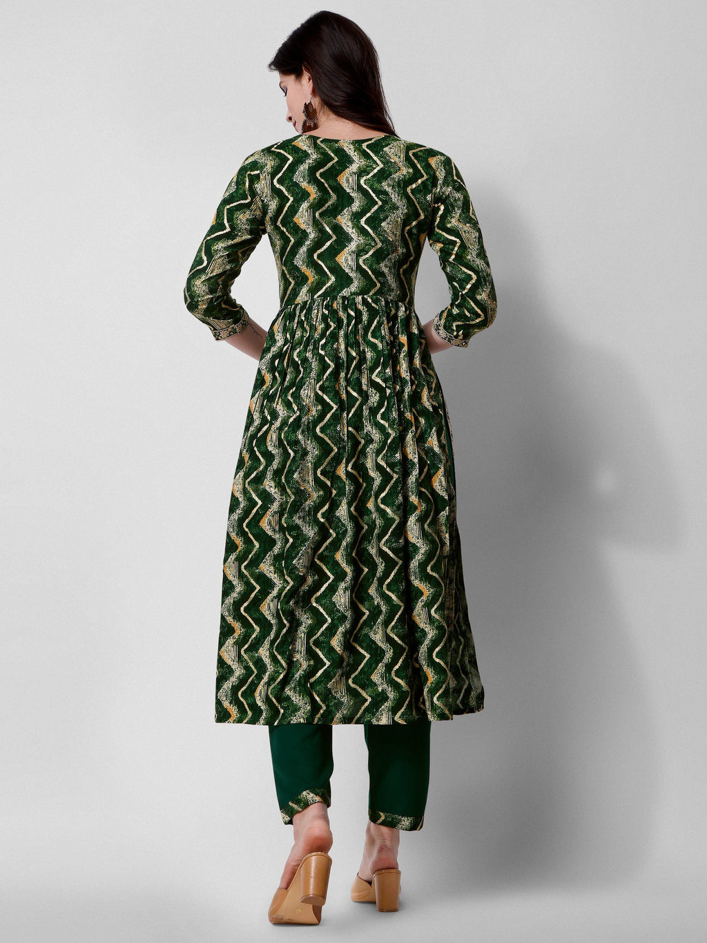 Nayra Cut Printed And Embroidered Kurta With Pant & Dupatta Set, Multicolor - Hiral Fashion | Grocsy