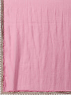 Lucknowi Embroidered Anarkali Kurta With Pant & Dupatta Set, Multicolor - Hiral Fashion | Grocsy