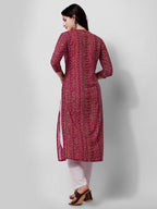 Ehtnic Motif Printed Kurta, Multicolor - Hiral Fashion | Grocsy