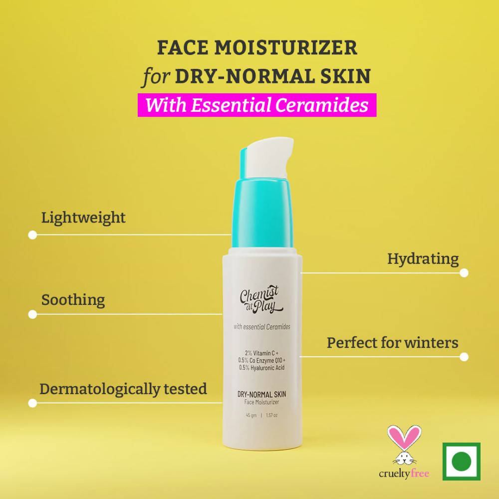 Chemist At Play Dry-Normal Skin Face Moisturizer For Deeply Hydrates & Improves Skin Texture | Grocsy