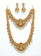 Jewel City Traditional Gold Plated Lakshmi Temple Jewelry Set | Grocsy