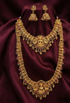 Jewel City Traditional Gold Plated Lakshmi Temple Jewelry Set | Grocsy