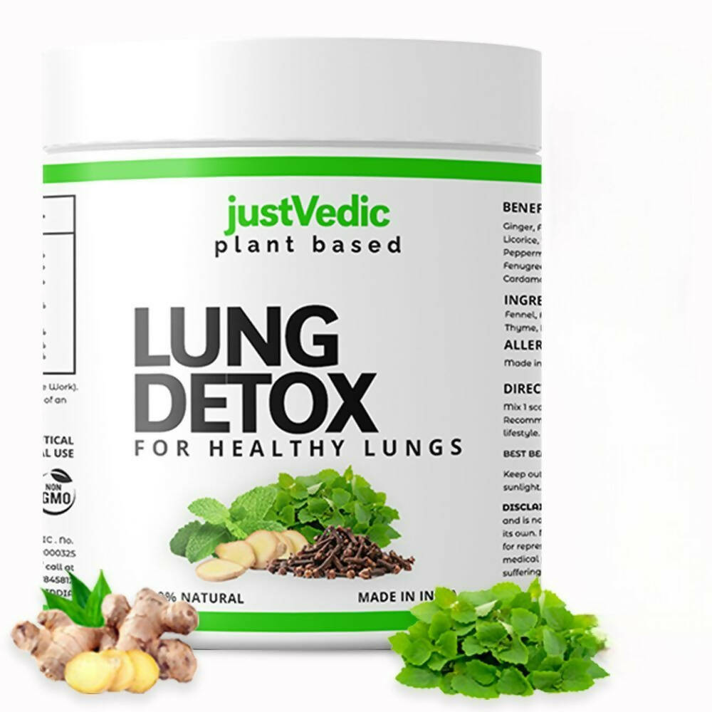 Just Vedic Lung Detox Drink Mix | Grocsy