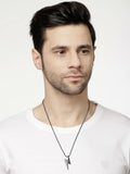 NVR Men Black Plated Flash Pendent With Chain | Grocsy