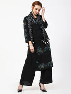 Cheera Kurta Palazzo With Leheria Dupatta Set (CH114KPD) | Grocsy