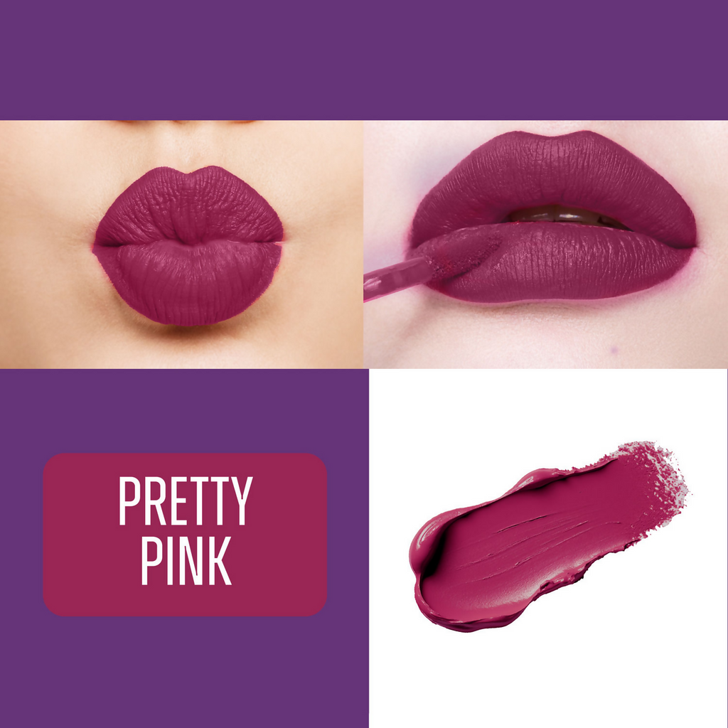 Blue Heaven Ultimatte Whipp Lip Liquid Lipstick - Pretty Pink | Grocsy