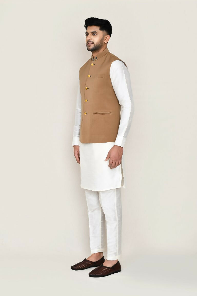 Joban Fashion Chiku Colored Terry Rayon Work Men's Jacket | Grocsy