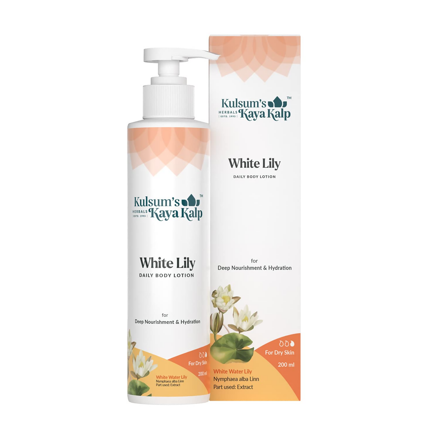 Kulsum's Kaya Kalp White Lily, Daily Body Lotion For Deep Nourishment And Hydration | Grocsy