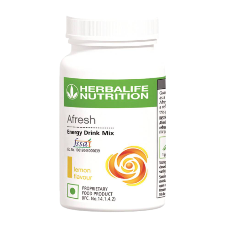 Herbalife Nutrition Afresh Energy Drink Mix | Rich source of Guarana Seed Extract, Orange Pekoe Extract and Antioxidants | Grocsy