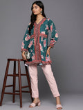 Ahalyaa Women's Traditional wear Tunic - Green | Grocsy