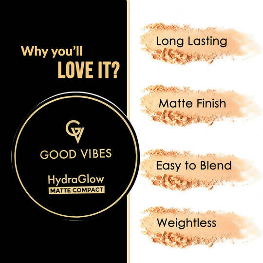 Good Vibes HydraGlow Matte Compact - Beige Buff 03 | Grocsy