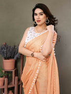 Designer Partywear Yellow Banglor Fancy Saree - Kanak | Grocsy