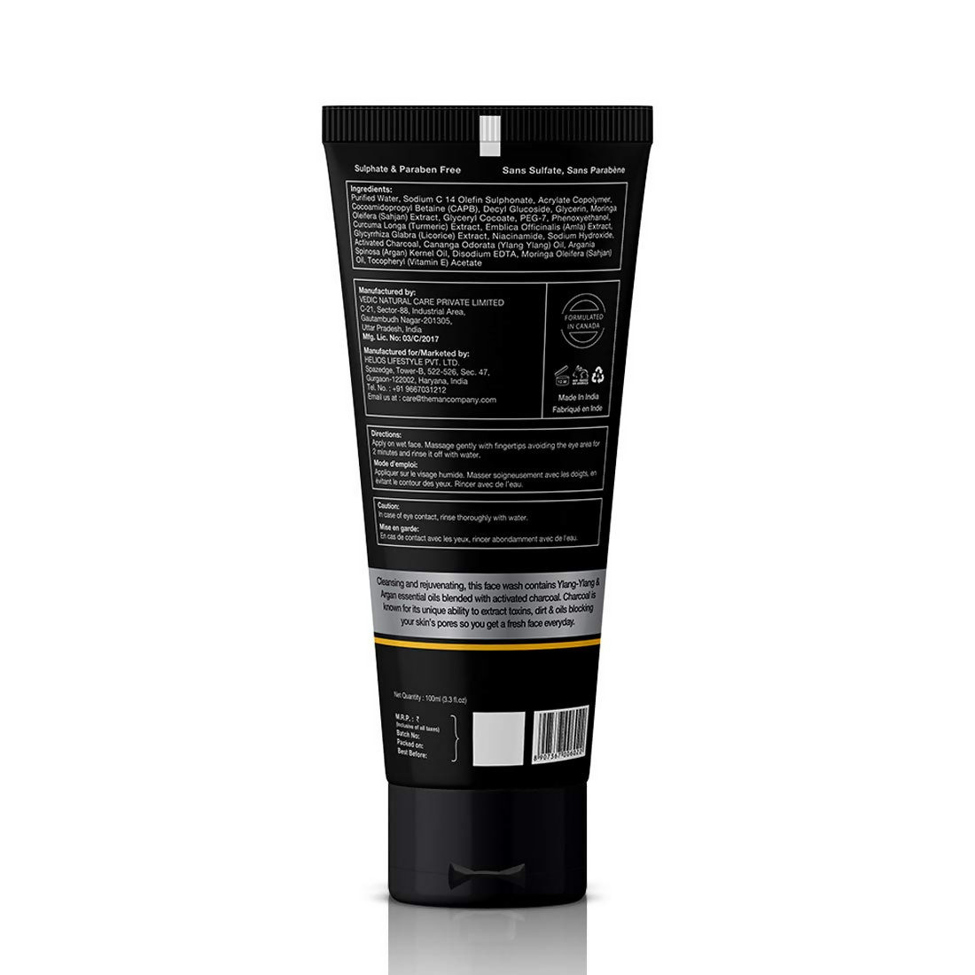 The Man Company Charcoal Care Trio Kit Gift Set | Grocsy