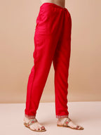 Alia Cut Embroidered Kurta With Pant & Dupatta, Multicolor - Hiral Fashion | Grocsy