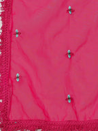 Embroidered Kurta With Pant & Embroidered Organza Dupatta, Multicolor - Hiral Fashion | Grocsy