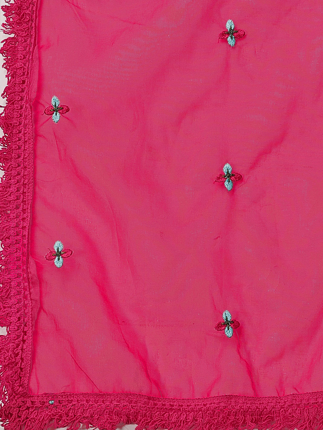 Embroidered Kurta With Pant & Embroidered Organza Dupatta, Multicolor - Hiral Fashion | Grocsy