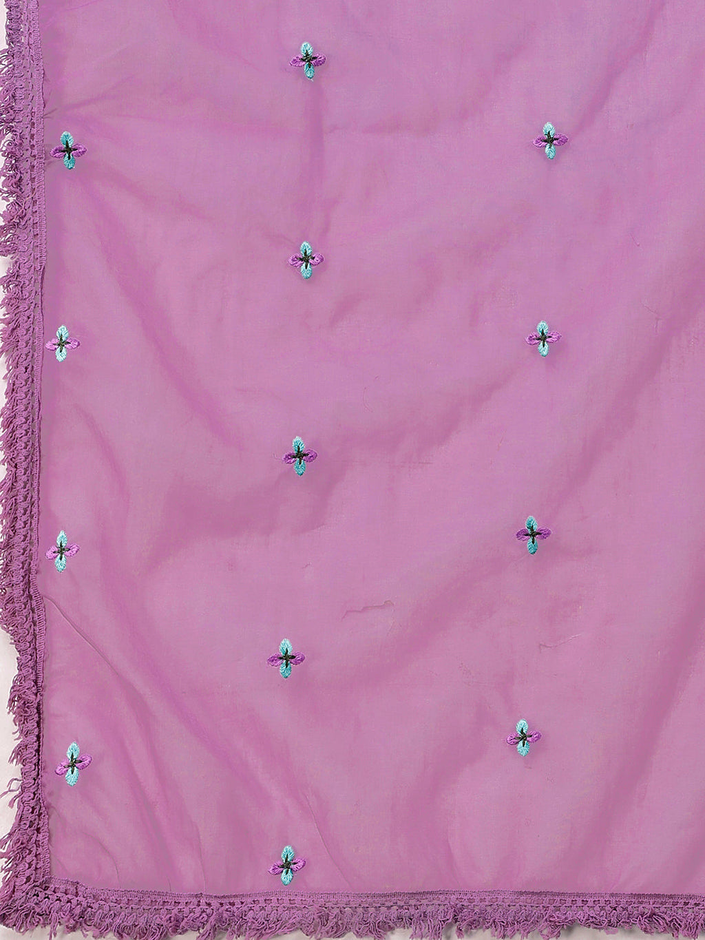 Embroidered Kurta With Pant & Embroidered Organza Dupatta, Multicolor - Hiral Fashion | Grocsy