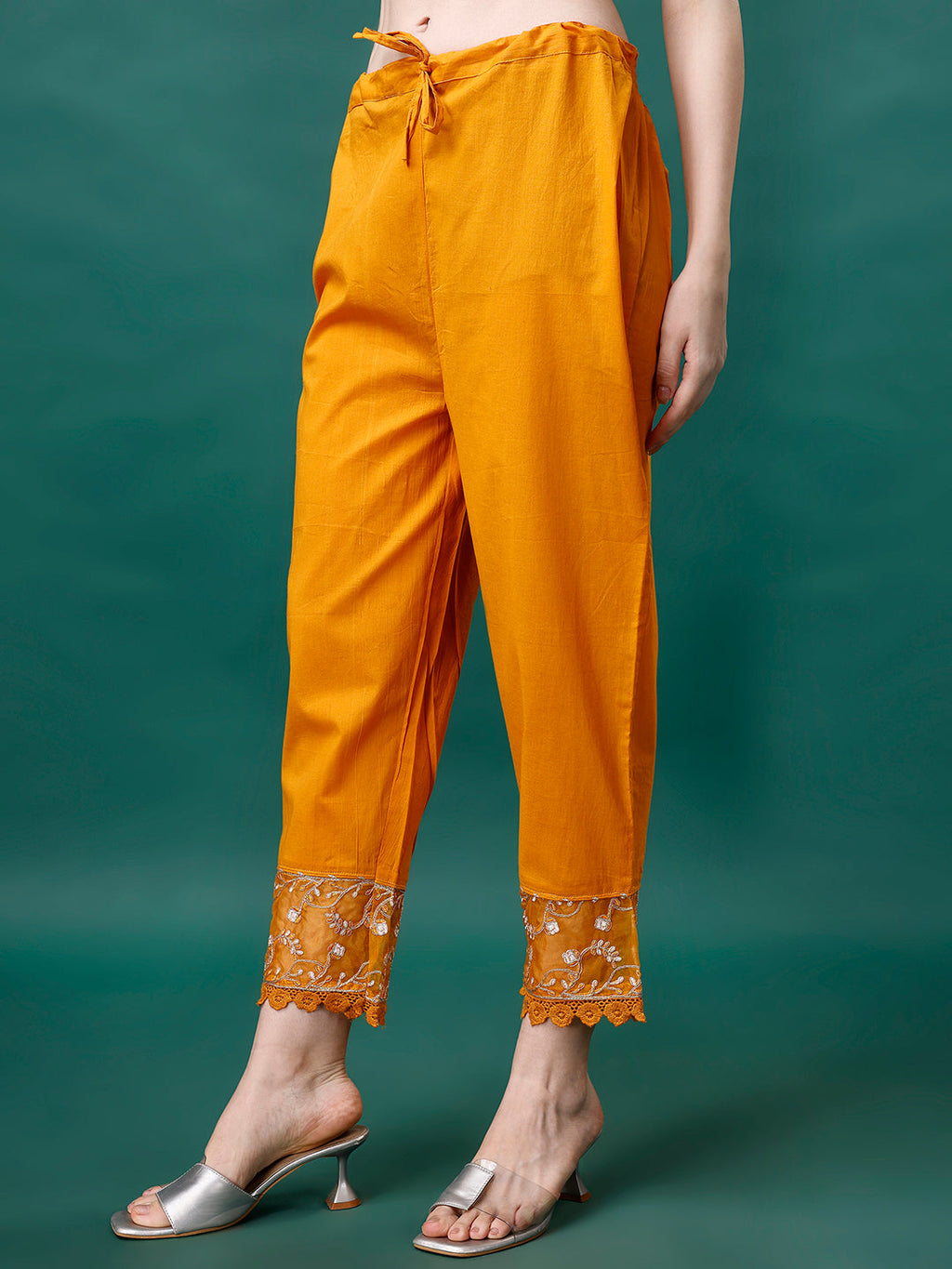 Embroidered Kurta With Pant & Embroidered Printed Dupatta, Multicolor - Hiral Fashion | Grocsy