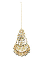 Green Contemporary Gold-Polished Chandbalis Earrings - Ruby Raang