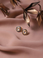 Blue Oval Drop Earrings - Ruby Raang