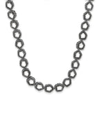 Black Brass Rhodium-Plated Necklace - Ruby Raang | Grocsy