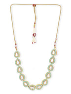 Green Brass Gold-Polished Necklace - Ruby Raang | Grocsy
