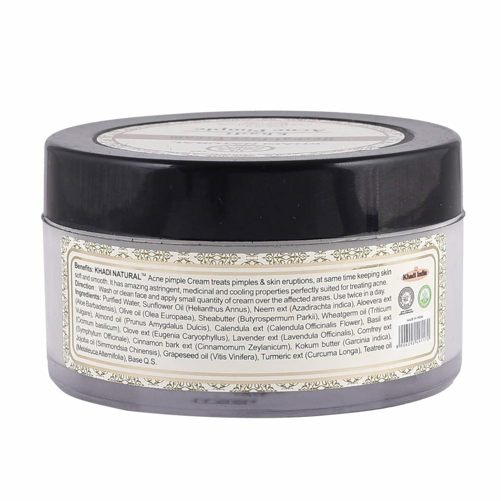 Khadi Natural Acne Pimple Herbal Face Cream | Grocsy
