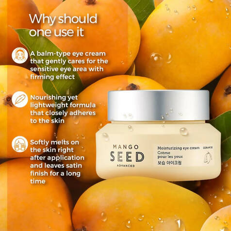 The Face Shop Mango Seed Moisturizing Eye Cream - Korean Skincare | Grocsy