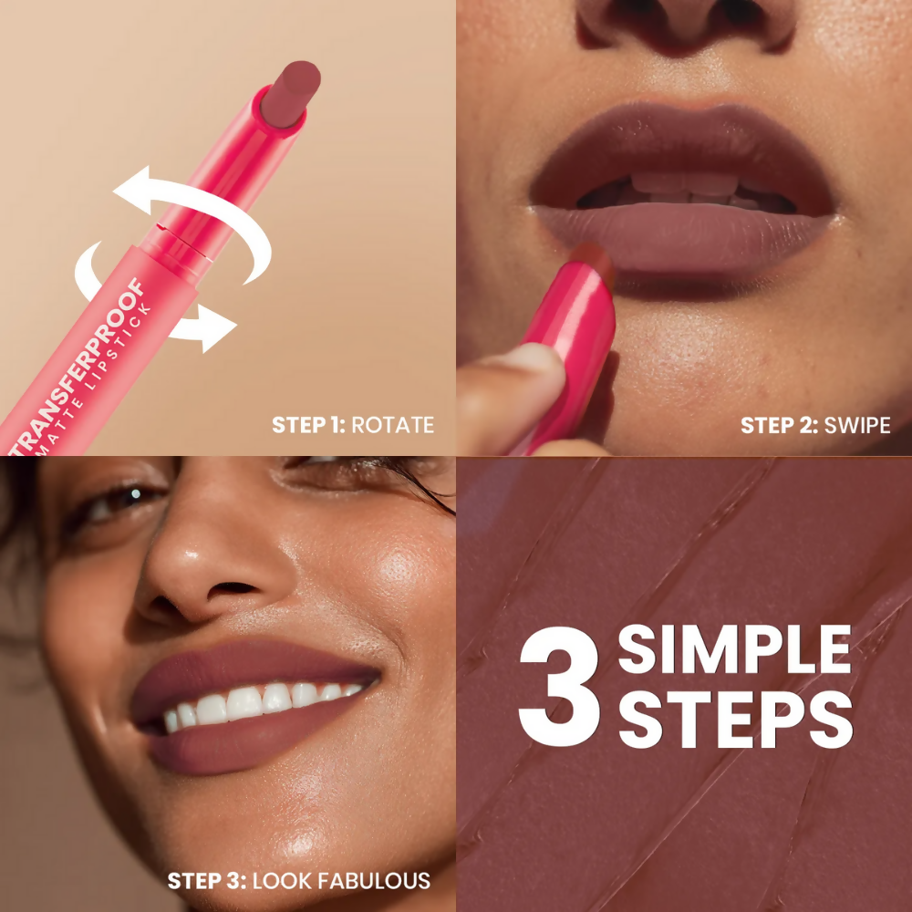 NY Bae Transfer-proof Matte Crayon Lipstick – Darling 02 | Grocsy