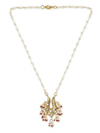 Gold-Polished Brass Necklace - Ruby Raang | Grocsy