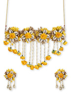 Yellow Gold-Polished Jewellery Set - Ruby Raang | Grocsy