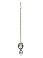 Women's Silver-Plated White Kundan Studded Maangtikka - Ruby Raang | Grocsy