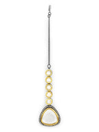 Silver-Plated Kundan Maang Tikka - Ruby Raang | Grocsy